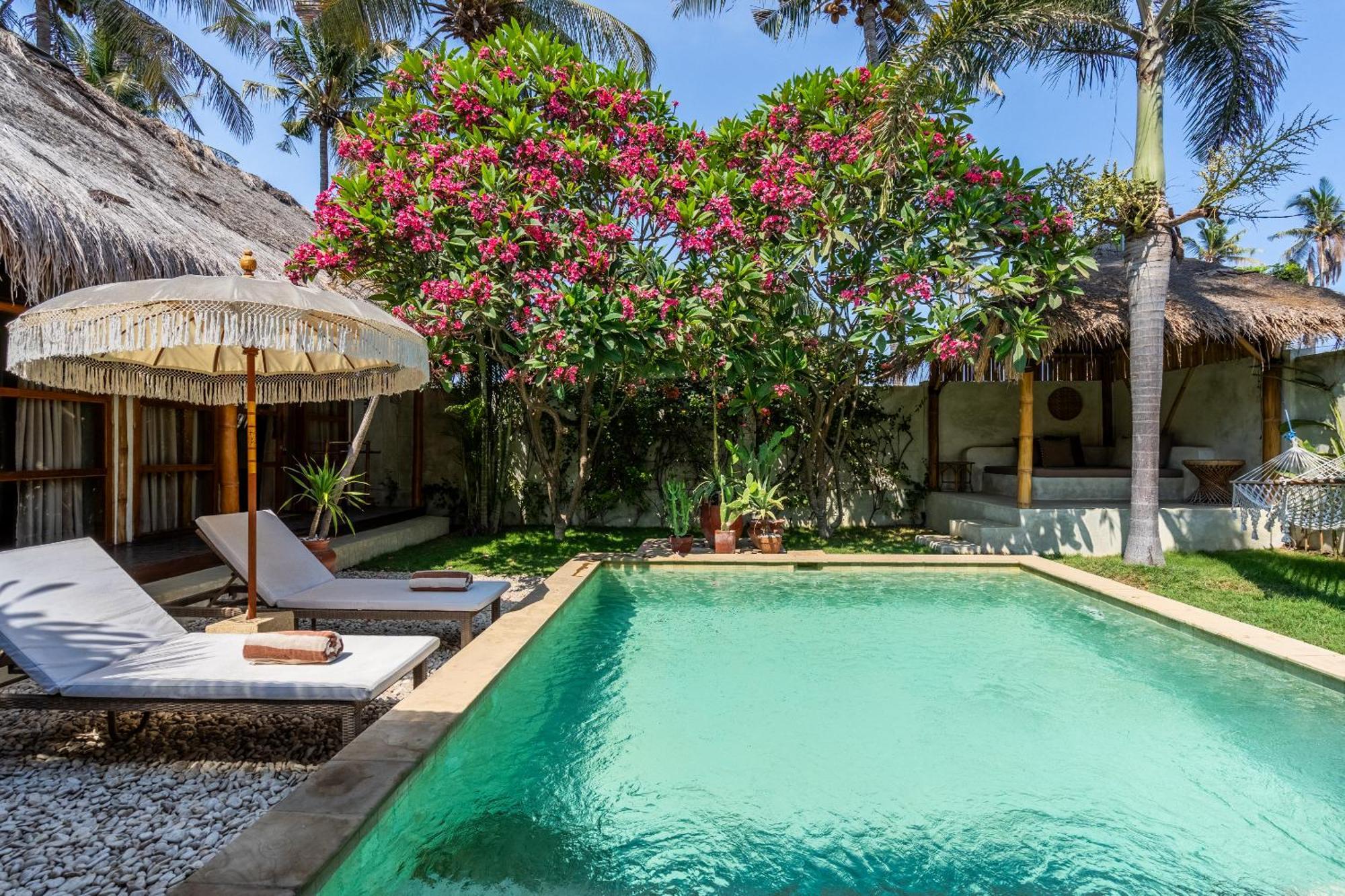 Villa Burung Gili Air Authentic 3-Bedroom Bamboo Villa With Private Pool Eksteriør bilde