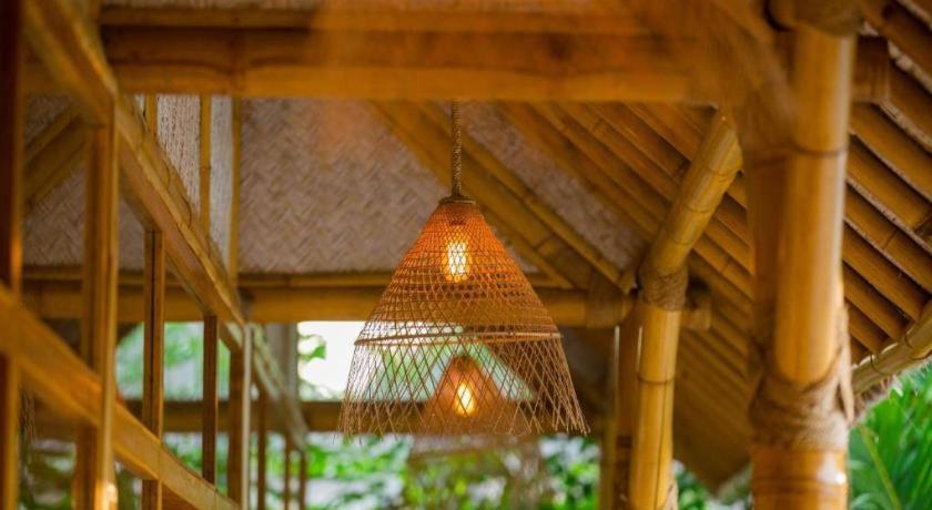 Villa Burung Gili Air Authentic 3-Bedroom Bamboo Villa With Private Pool Eksteriør bilde
