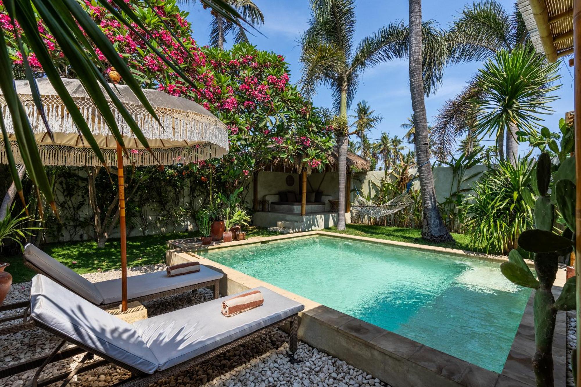 Villa Burung Gili Air Authentic 3-Bedroom Bamboo Villa With Private Pool Eksteriør bilde