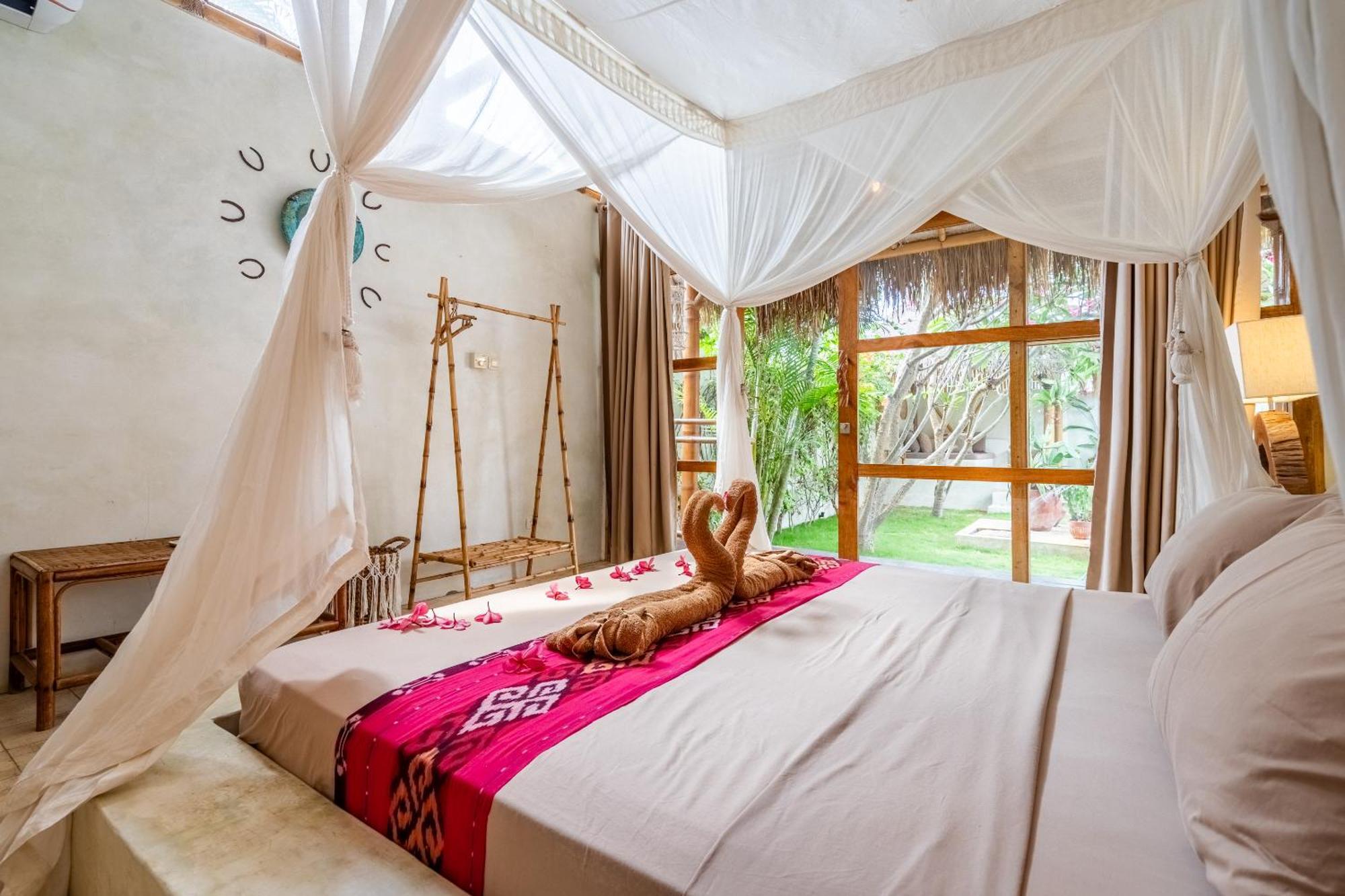Villa Burung Gili Air Authentic 3-Bedroom Bamboo Villa With Private Pool Eksteriør bilde
